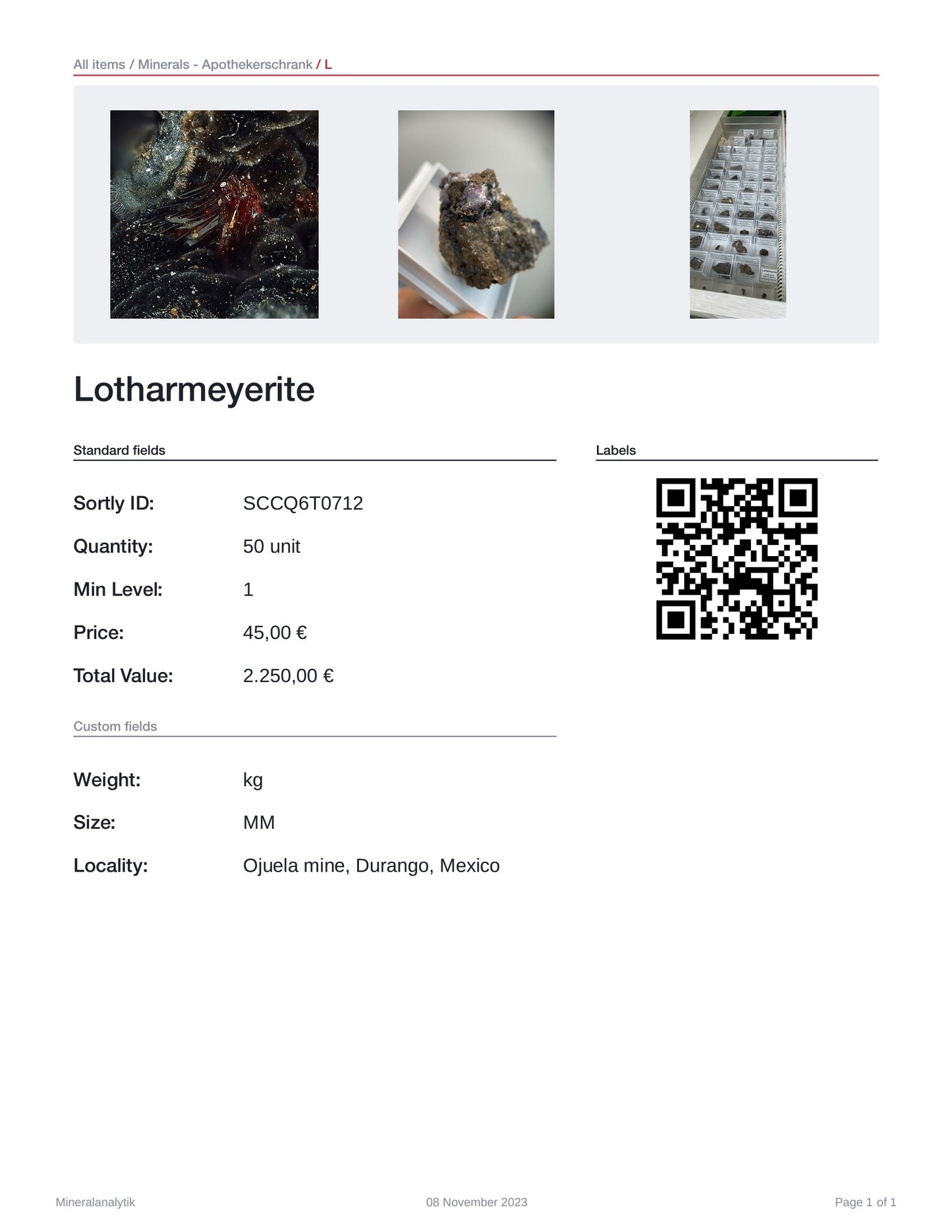 Lotharmeyerite