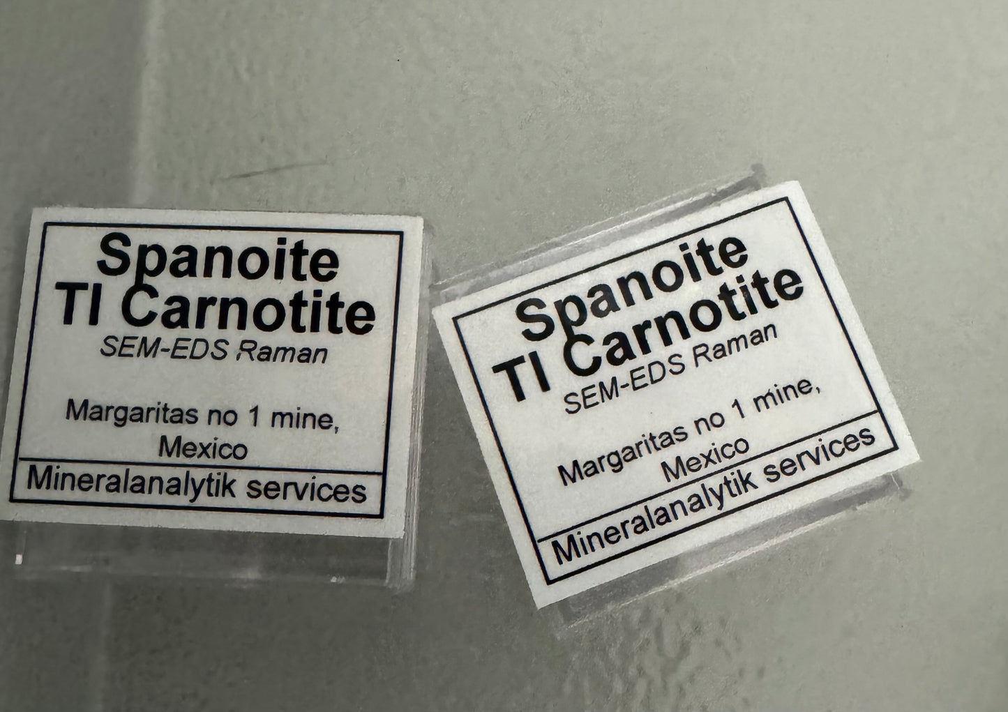 Spanoite / Tl Carnotite