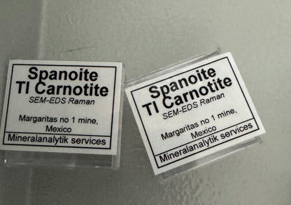 Spanoite / Tl Carnotite
