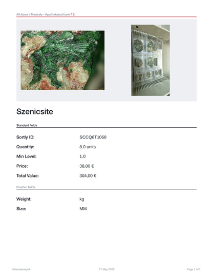 Szenicsite