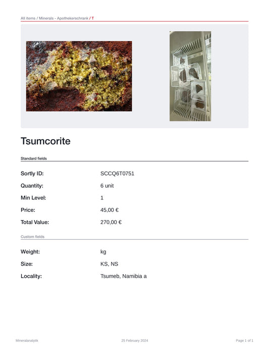 Tsumcorite