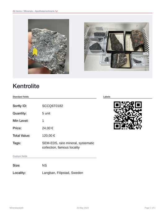 Kentrolite