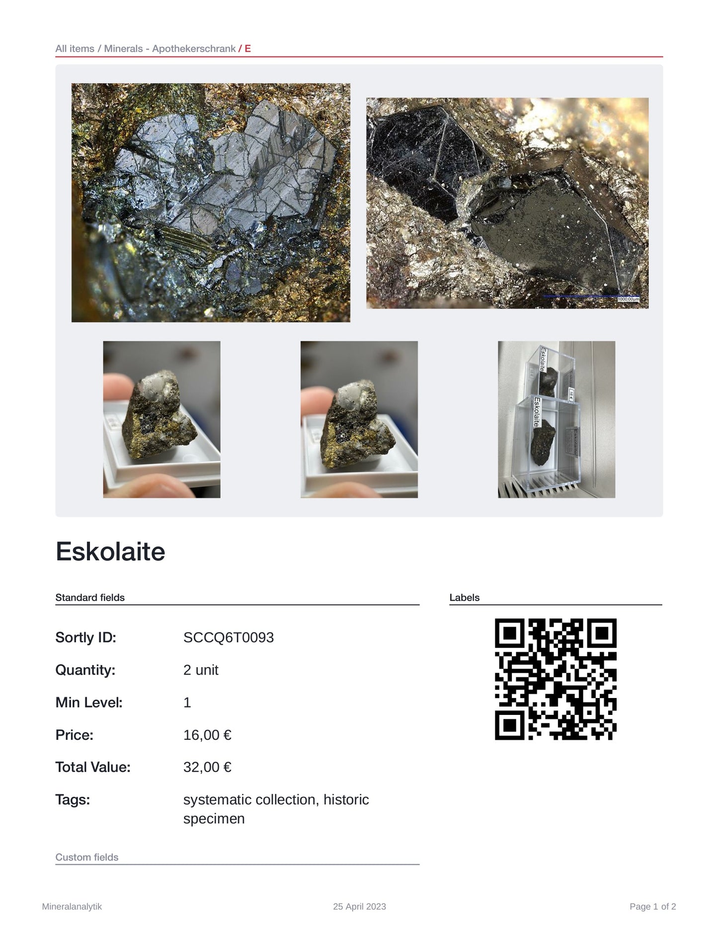 Eskolaite