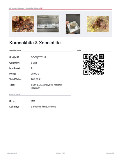 Kuranakhite & Xocolatlite