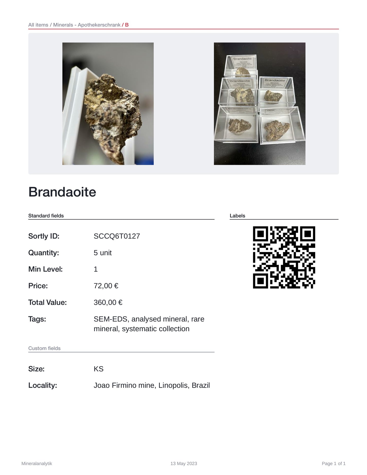 Brandaoite