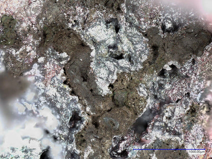 Berzelianit auf Kupfer Tsumeb mine, Tsumeb, Namibia; EDX & SCXRD untersucht