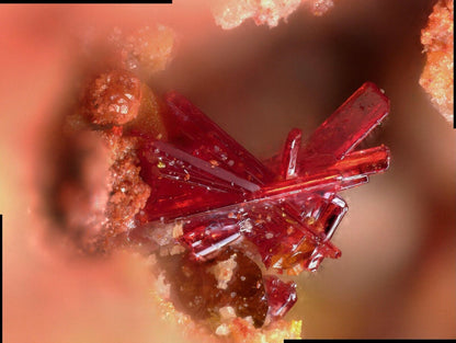 Phoenicochroit, Schwartzembergit La Union mine, Sierra Gorda, Antofagasta, Chile