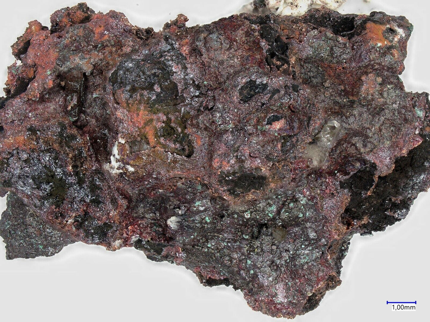 Berzelianit auf Kupfer Tsumeb mine, Tsumeb, Namibia; EDX & SCXRD untersucht