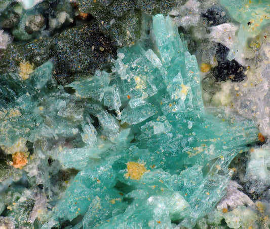 Lindackerite Fenugu Sibiri Mine, Gonnosfanadiga, Sardinia, Italy