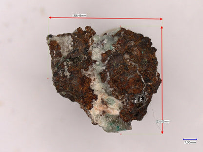 Minrecordit & Otavit Tsumeb mine, Tsumeb, Namibia EDX & Raman untersucht